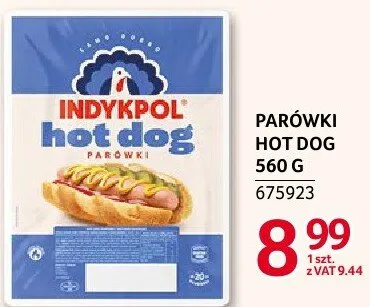 Parówki hot dog Indykpol 560 g promocja w Selgros