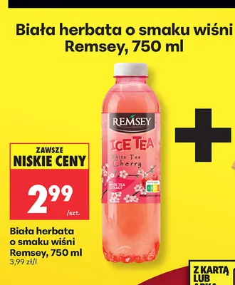 Biała herbata o smaku wiśni Remsey promocja w Biedronka