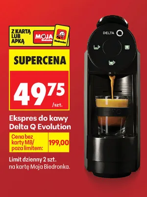 Ekspres do kawy Delta Q Evolution promocja w Biedronka