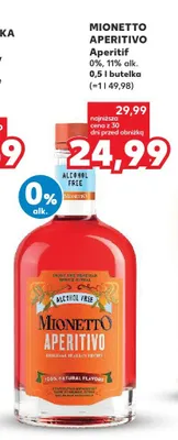 Aperitif Mionetto Aperitivo bezalkoholowy 0% promocja w Kaufland