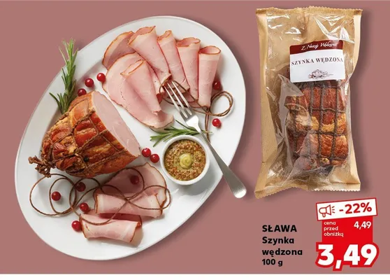 Szynka wędzona bukiem Szubryt promocja w Kaufland