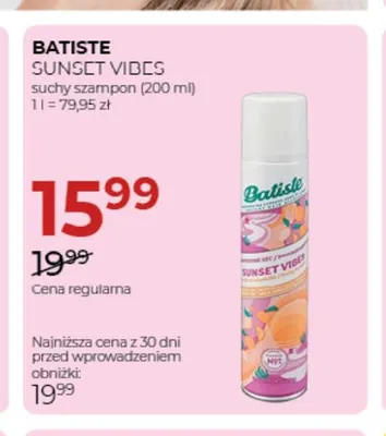 Suchy szampon Sunset Vibes Batiste promocja w Drogerie Jawa