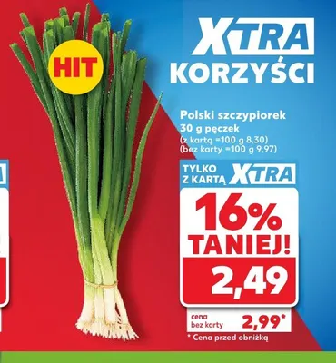 Szczypiorek pęczek promocja w Kaufland