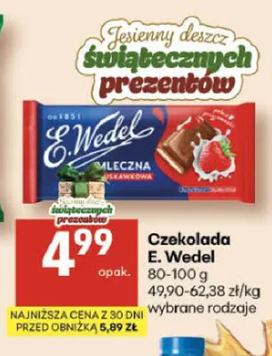 Czekolada E.Wedel promocja w Delikatesy Centrum