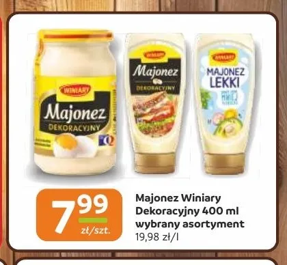 Majonez Winiary Dekoracyjny promocja w Gama