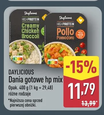 Danie gotowe Daylicious High Protein Creamy Chicken Broccoli promocja w Aldi