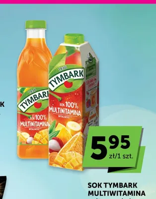 Sok Tymbark 100% Multiwitamina butelka promocja w ABC