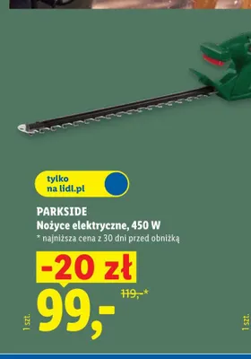 Nożyce elektryczne Parkside 450W promocja w Lidl