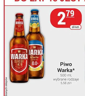 Piwo bezalkoholowe Warka Radler Cytryna promocja w Delikatesy Sezam