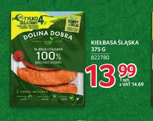 Kiełbasa śląska Dolina Dobra promocja w Selgros