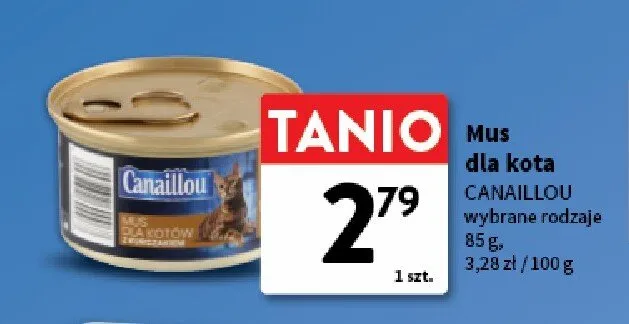 Mus dla kota Canaillou promocja w Intermarche