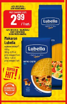 Makaron Lubella promocja w POLOmarket