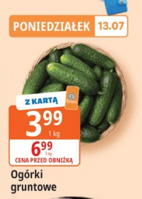 Ogórki gruntowe promocja w Leclerc