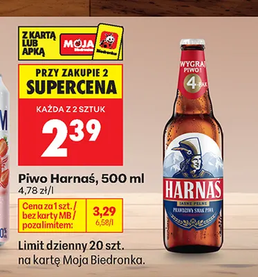Piwo Harnaś promocja w Biedronka