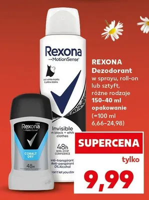 Dezodorant w sprayu, roll-on lub sztyft, różne rodzaje promocja w Kaufland