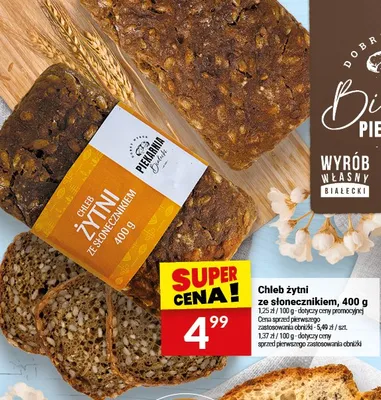 Chleb żytni ze słonecznikiem promocja w Twój Market
