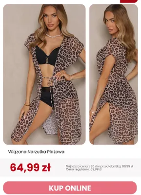Wiązana narzutka plażowa Renee promocja w Renee