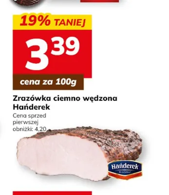 Zrazówka ciemno wędzona Hańderek promocja w Hitpol