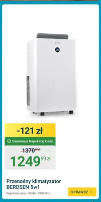 Przenośny klimatyzator BERDSEN 5w1 promocja w ERLI