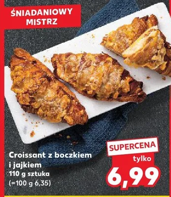 Croissant z boczkiem i jajem 110g sztuka promocja w Kaufland