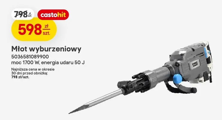 Młot wyburzeniowy promocja w Castorama
