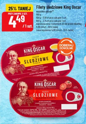 Filety śledziowe w oleju King Oscar promocja w POLOmarket
