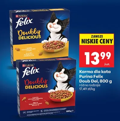 Karma dla kota Doubly Delicious, różne rodzaje promocja w Biedronka