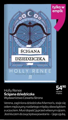 Książka Ścigana dziedziczka Holly Renee oprawa miękka promocja w Empik