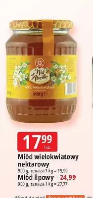 Miód wielokwiatowy nektarowy Nid d'Abeille promocja w Leclerc
