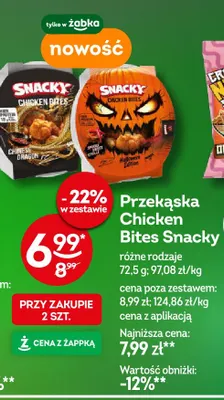 Przekąska Chicken Bites Snacky Spooky Sweet Chilli promocja w Żabka