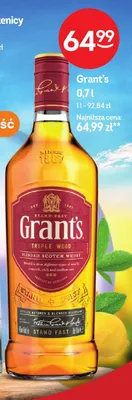 Whisky Grant's Triple Wood promocja w Żabka