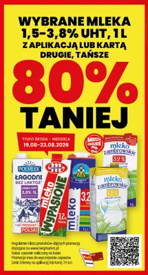 Mleka 1,5-UHT 3,8% promocja w Twój Market