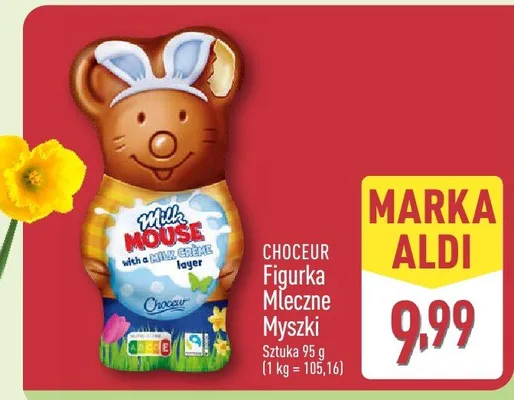 Figurka mleczne myszki promocja w Aldi