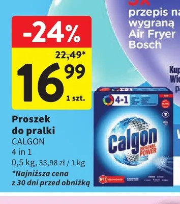 Proszek do pralki Calgon 4 in 1 promocja w Intermarche