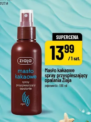 Masło kakaowe spray przyspieszający opalanie Ziaja promocja w POLOmarket