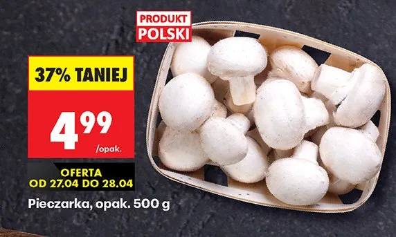 Pieczarka z Polskiej Mleczarni opak. promocja w Biedronka