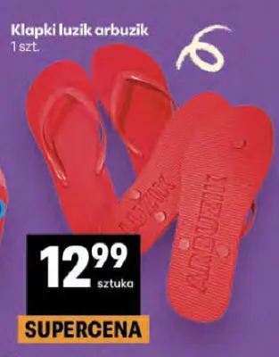 Klapki luzik arbuzik promocja w Delikatesy Centrum