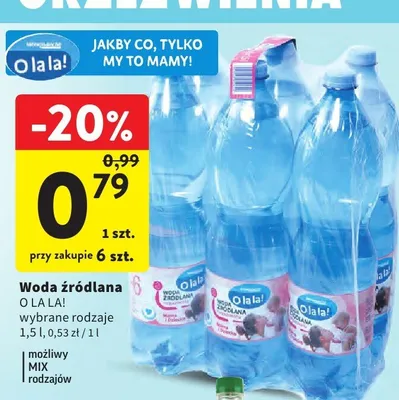 Woda źródlana promocja w Intermarche