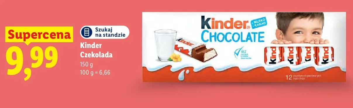 Czekolada Kinder promocja w Lidl