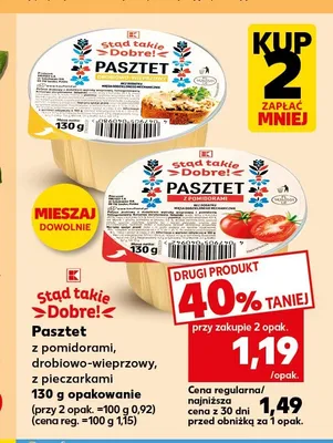 Pasztet z pomidorami Stąd takie Dobre! promocja w Kaufland