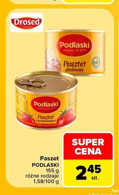 Pasztet z pomidorami Podlaski promocja w Carrefour