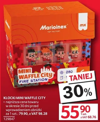 Klocki MINI WAFFLE CITY FIRE STATION MARIONEX promocja w Selgros