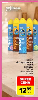 Spray do czyszczenia mebli Pronto promocja w Carrefour