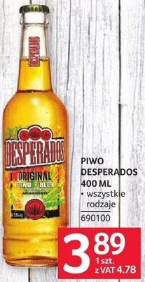 Piwo Desperados 400ML promocja w Selgros