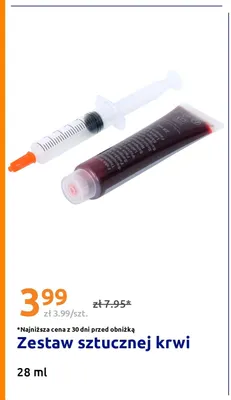 Zestaw sztucznej krwi promocja w Action