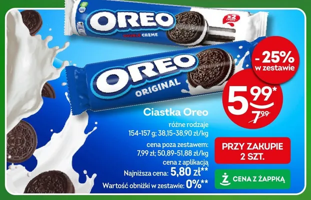 Ciastka Oreo Double Creme promocja w Żabka
