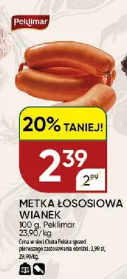 Metka łososiowa wianek Peklimar promocja w Chata Polska