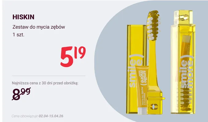 Zestaw do mycia zębów promocja w Rossmann