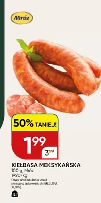 Kiełbasa meksykańska Mróz promocja w Chata Polska