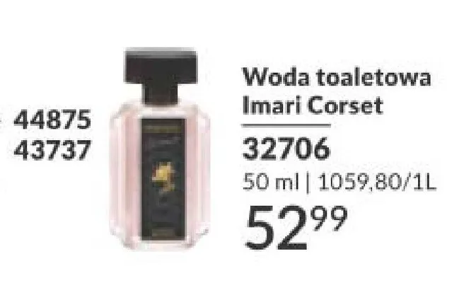 Woda toaletowa Imari Corset promocja w AVON